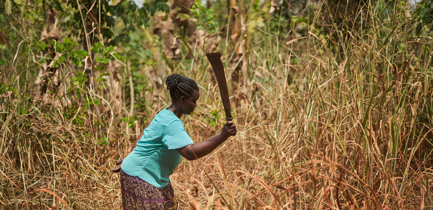 Woman in the field